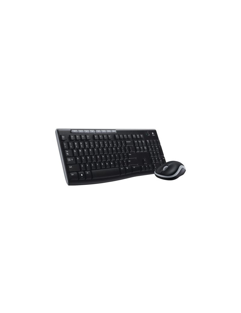 Logitech MK270 Wireless Keyboard and Mouse Desktop Kit  USB  Spill Resistant