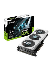 Gigabyte NVIDIA GeForce RTX 4060 EAGLE OC ICE 8G Graphics Card  8GB GDDR6  3072 CUDA Cores  2505 MHz Core Clock  Triple Fan  White  2x DisplayPorts / 2x HDMI Ports