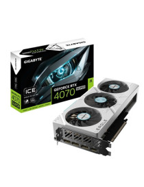 Gigabyte NVIDIA GeForce RTX 4070 SUPER EAGLE OC ICE 12G Graphics Card  12GB GDDR6X  7168 CUDA Cores  2535 MHz Core Clock  Triple Fan  White  RGB  3x DisplayPorts / 1x HDMI Port