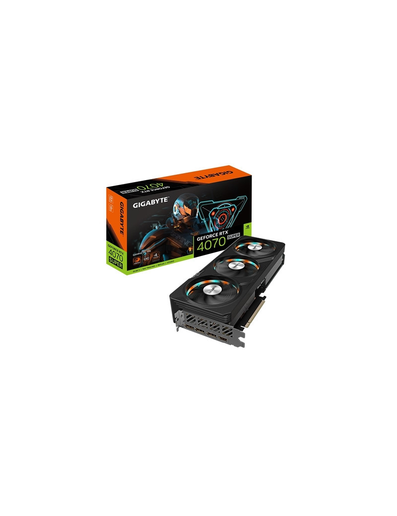 Gigabyte NVIDIA GeForce RTX 4070 SUPER GAMING OC 12G Graphics Card  12GB GDDR6X  7168 CUDA Cores  2565 MHz Core Clock  Triple Fan  RGB  3x DisplayPorts / 1x HDMI Port