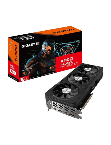 Gigabyte AMD Radeon RX 7800 XT GAMING OC Graphics Card  16GB GDDR6  3840 Streams  2565 MHz Boost Clock  Triple Fan  RGB  2x DisplayPorts / 2x HDMI Ports