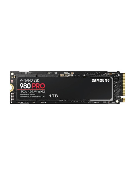 Samsung 980 PRO (MZ-V8P1T0BW)1TB NVMe SSD  M.2 Interface  PCIe Gen4  2280  Read 7000MB/s  Write 6000MB/s  5 Year Warranty