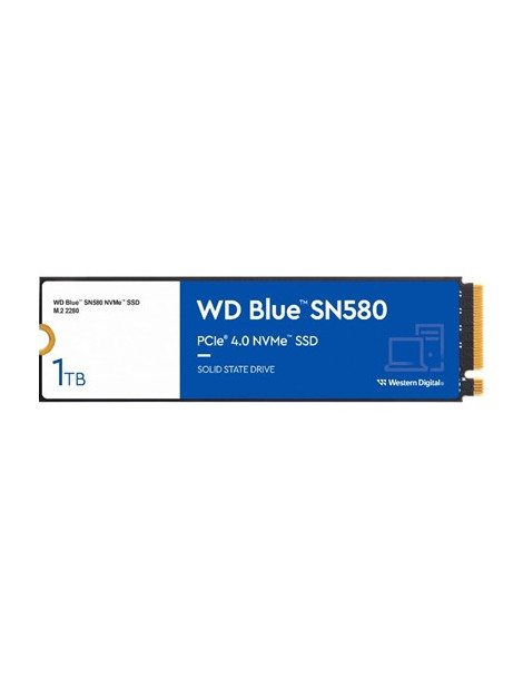 WD Blue SN580 (WDS100T3B0E) 1TB NVMe M.2 Interface  PCIe Gen4  2280  Read 4150MB/s  Write 4150MB/s  5 Year Warranty