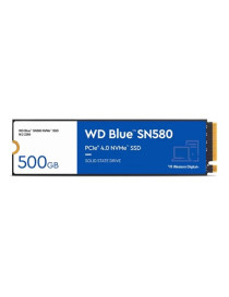 WD Blue SN580 (WDS500G3B0E) 500GB NVMe SSD  M.2 Interface  PCIe Gen4  2280  Read 4000MB/s  Write 3600MB/s  5 Year Warranty