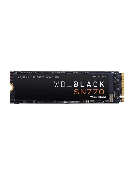 WD Black SN770 (WDS100T3X0E) 1TB NVMe SSD  M.2 Interface  PCIe Gen4  2280  Read 5150MB/s  Write 4900MB/s  5 Year Warranty